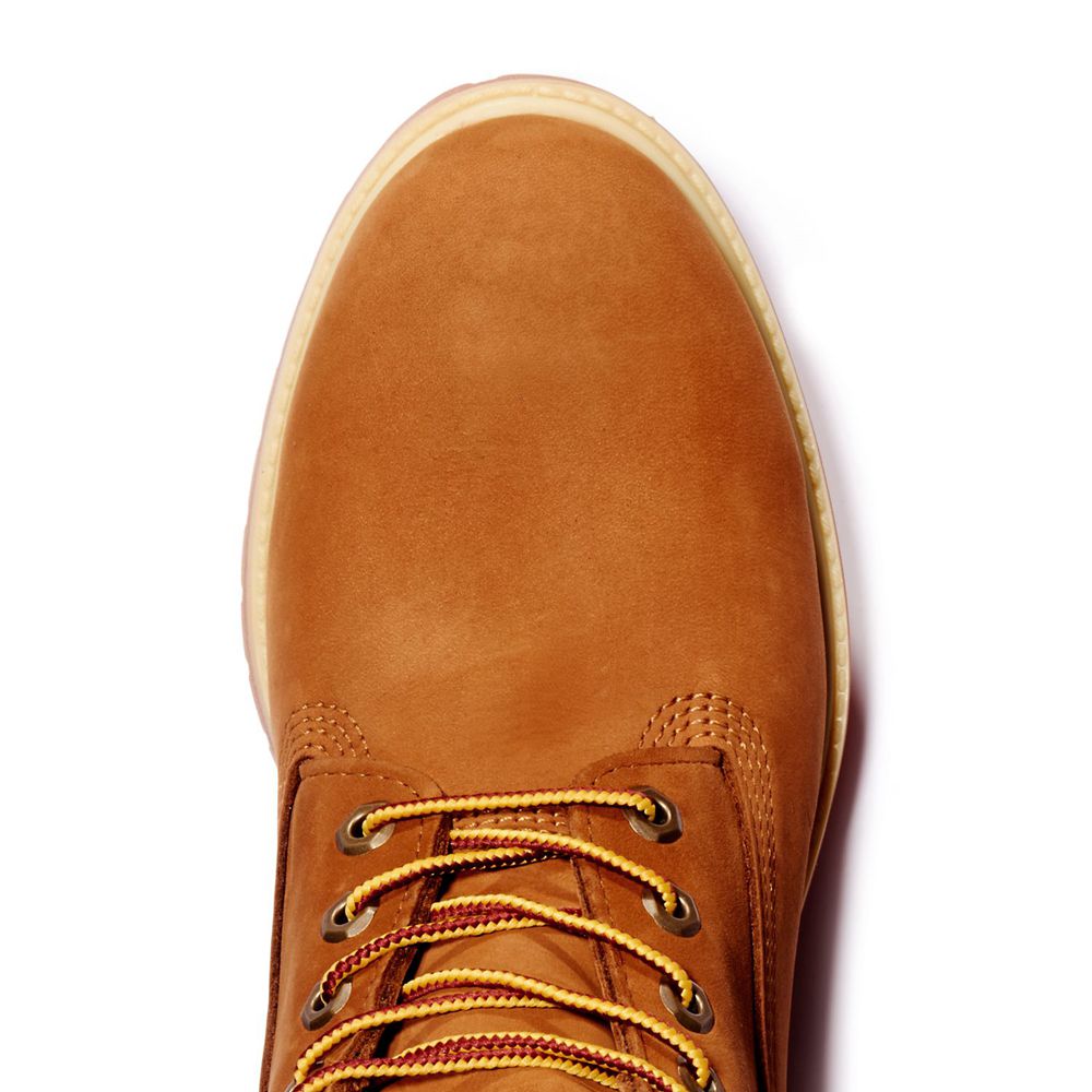 Timberland Μποτες Χιονιού Ανδρικα Καφε - 6-Inch Premium Waterproof - Greece 4721589-XI